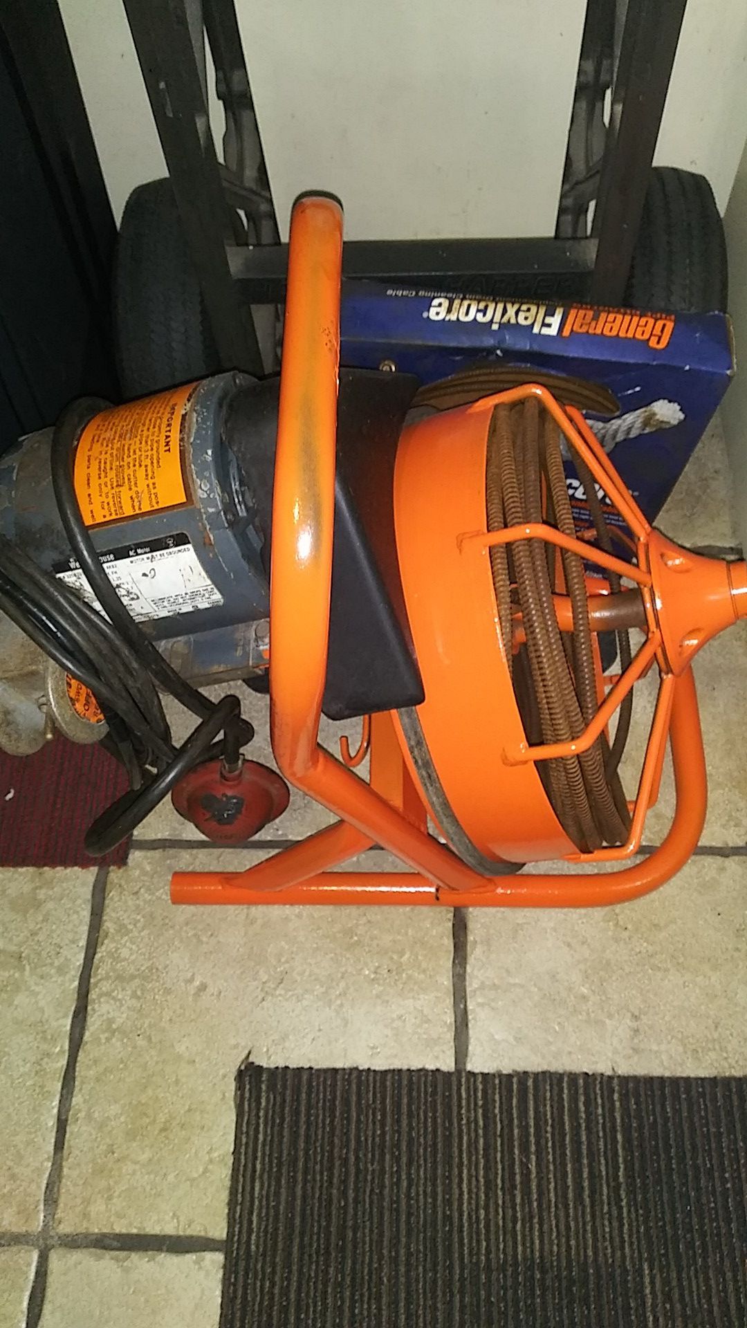 GENERAL MINI ROOTER XP CABLE DRAIN AUGER SEWER SNAKE SEWER EEL (Retail Avg $500 & Up)