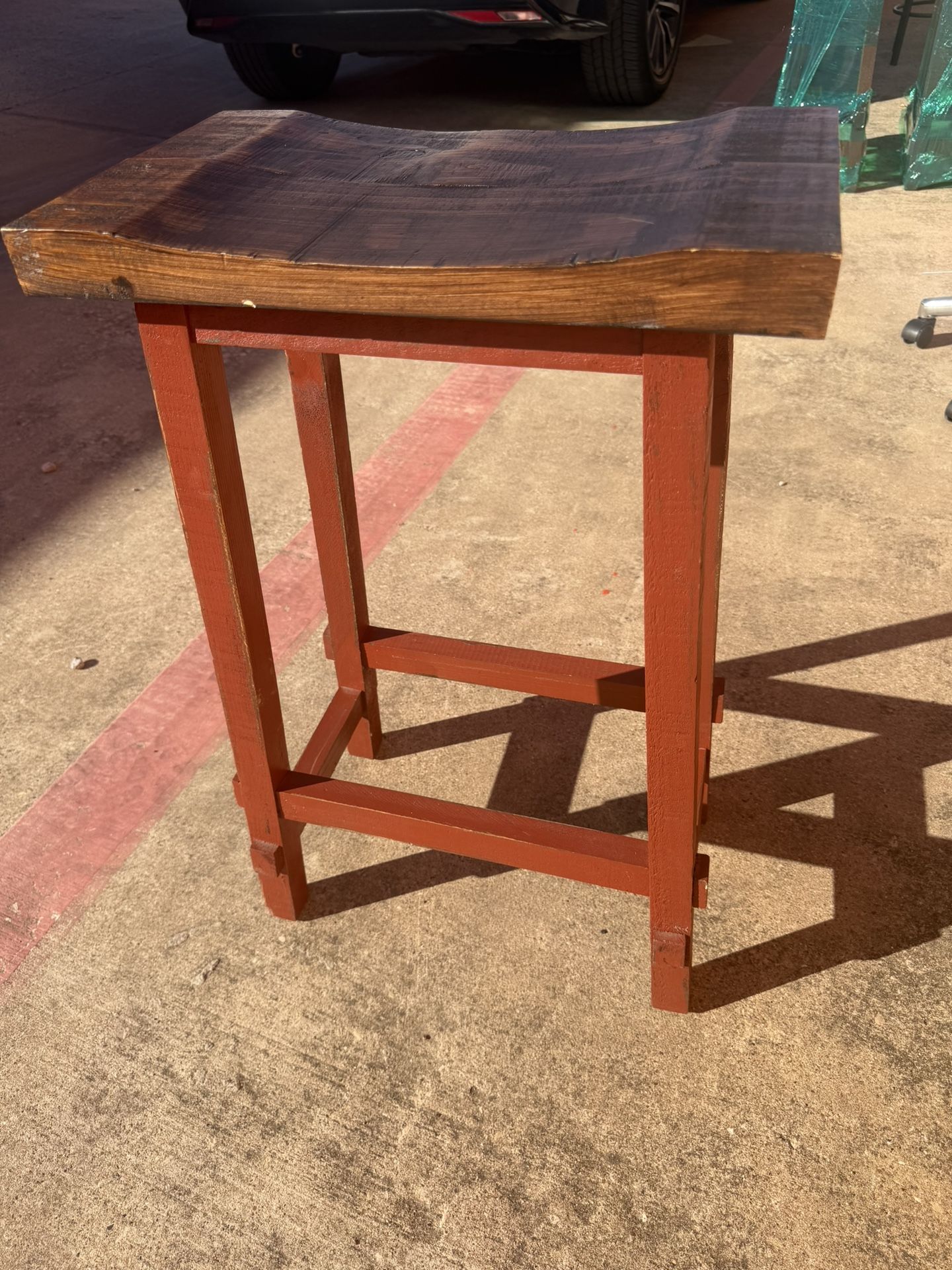 3 Wooden Bar Stools