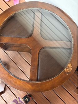 coffee table with chairs