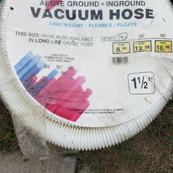 Above and  inground  swimming  poll vaccum hose nee 24 feet x1-1/2 inch