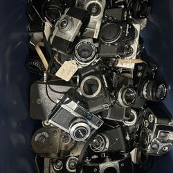 Pharmaceutical Agent Camera Gear Lot - Nikon, Nikkor, Minolta & More | 50+ Pieces