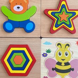8 toddler wooden puzzle
