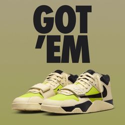 Jordan Jumpman Jack TR x Travis Scott Bright Cactus Size 9.5 In Men 