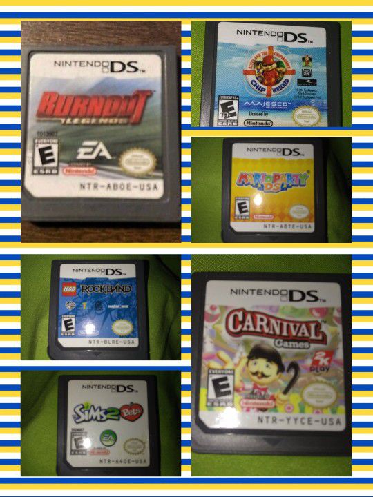 Various Nintendo Ds Games Lot - 6 DS Games