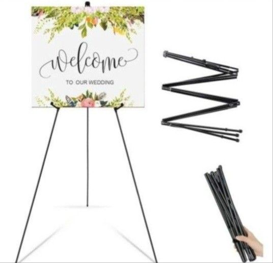 Folding Easels for Display, 63 Inch Metal