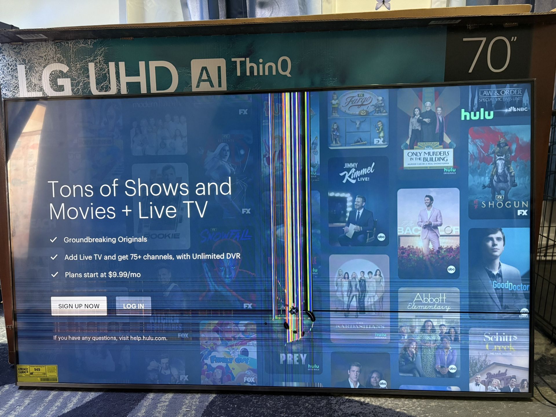 70’ LG UHD AI ThinQ $350 OBO
