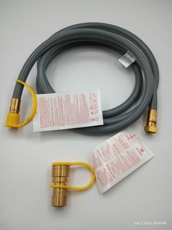 1/2 10ft natural gas hose with 1/2 quick connector