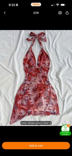 Elegant Orientation Women'S Summer New Floral Print V-Neck Sling Elegant Dress