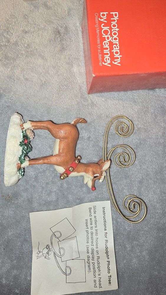 Vintage JCPenney's - Rudolph The Red Nose Reindeer Picture Holder