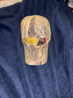 Vintage 90s Carlton X Pacific Headwear tan baseball cap “Carlton Professional Tree Service”  