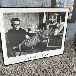 James Dean framed Poster