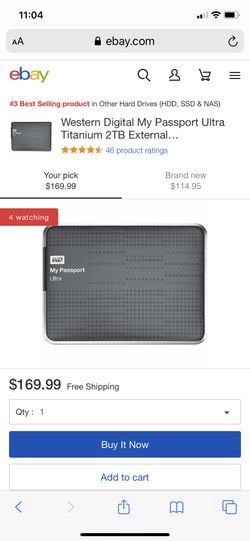 Passport 2 TB hard drive