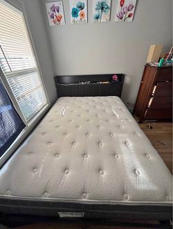 Bed mattress and frame