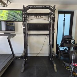 Vesta Pro Series 2in1 Squat Rack | Functional Trainer | 400lb Weight Stack | Commercial Grade | Gym Equipment | FREE DELIVERY🚚 🔴