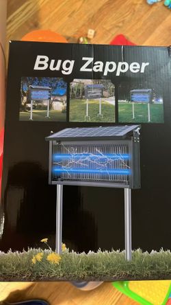 New in box Solar Bug Zapper Outdoor, Mosquito Repellent Outdoor Patio, Waterproof Portable Fly Zapper, High Powerer 4500V Solar Mosquito Zappers for H