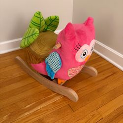 Rockabye Owlivia Pink Owl Musical Rocker