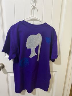 Black Girl Magic Glitter Statement Tee – Purple & Gold Custom Shirt