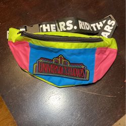 Universal Studios Neon Fanny Waist Pack Belt Bag 90s Retro Logo 30th Anniversary