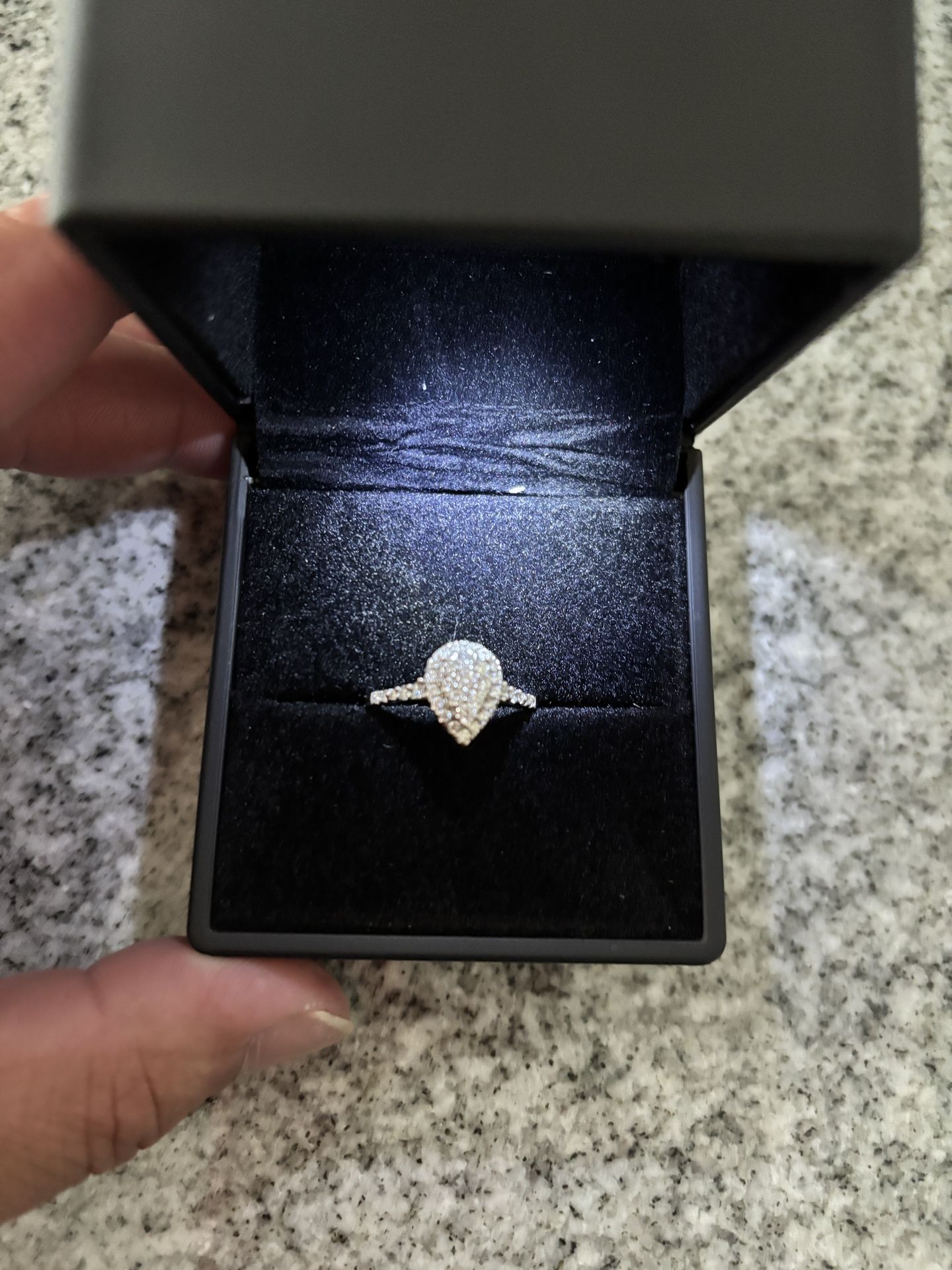14K White Gold Ring
