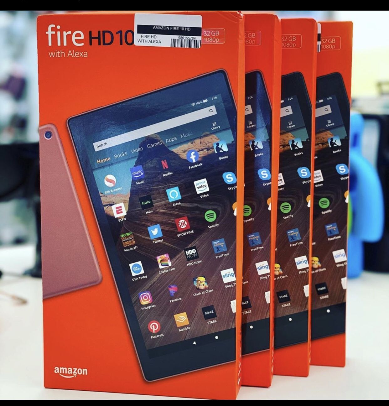 Amazon Fire tablets 7” and up