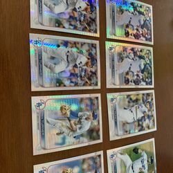 2022 Topps Chrome Dodgers Prizms Lot