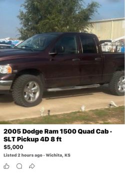 Dodge Ram 2005 quad cab 161k miles