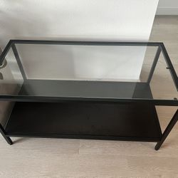 Black/Glass Coffee Table 