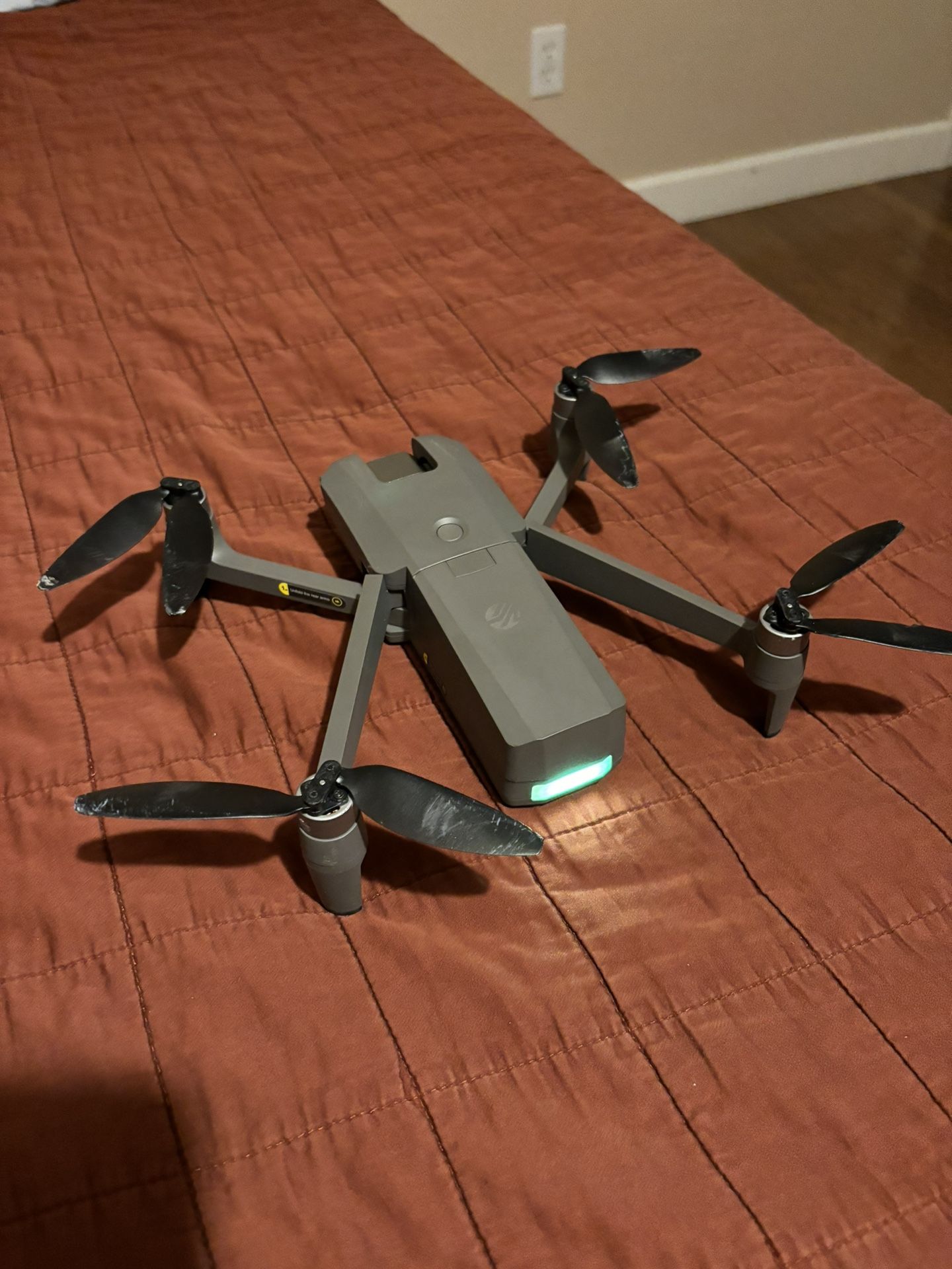 Vivitar VTI Phoenix Foldable Gray Camera Drone, GPS Drone with WiFi