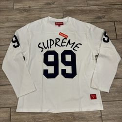 Supreme White Jersey - Sizes M, L, XL