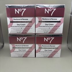 No7 Restore and Renew Face and Neck Multi-Action Day Cream SPF 25 EXP 04/27