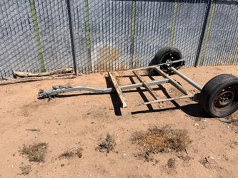 Utility Trailer Frame with Wheels