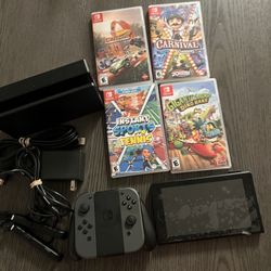 Nintendo Switch With Games 
