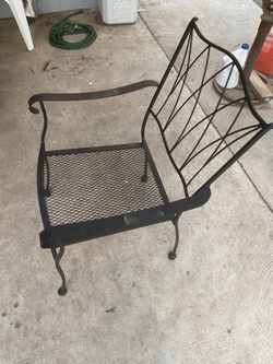 Black Metal Chair