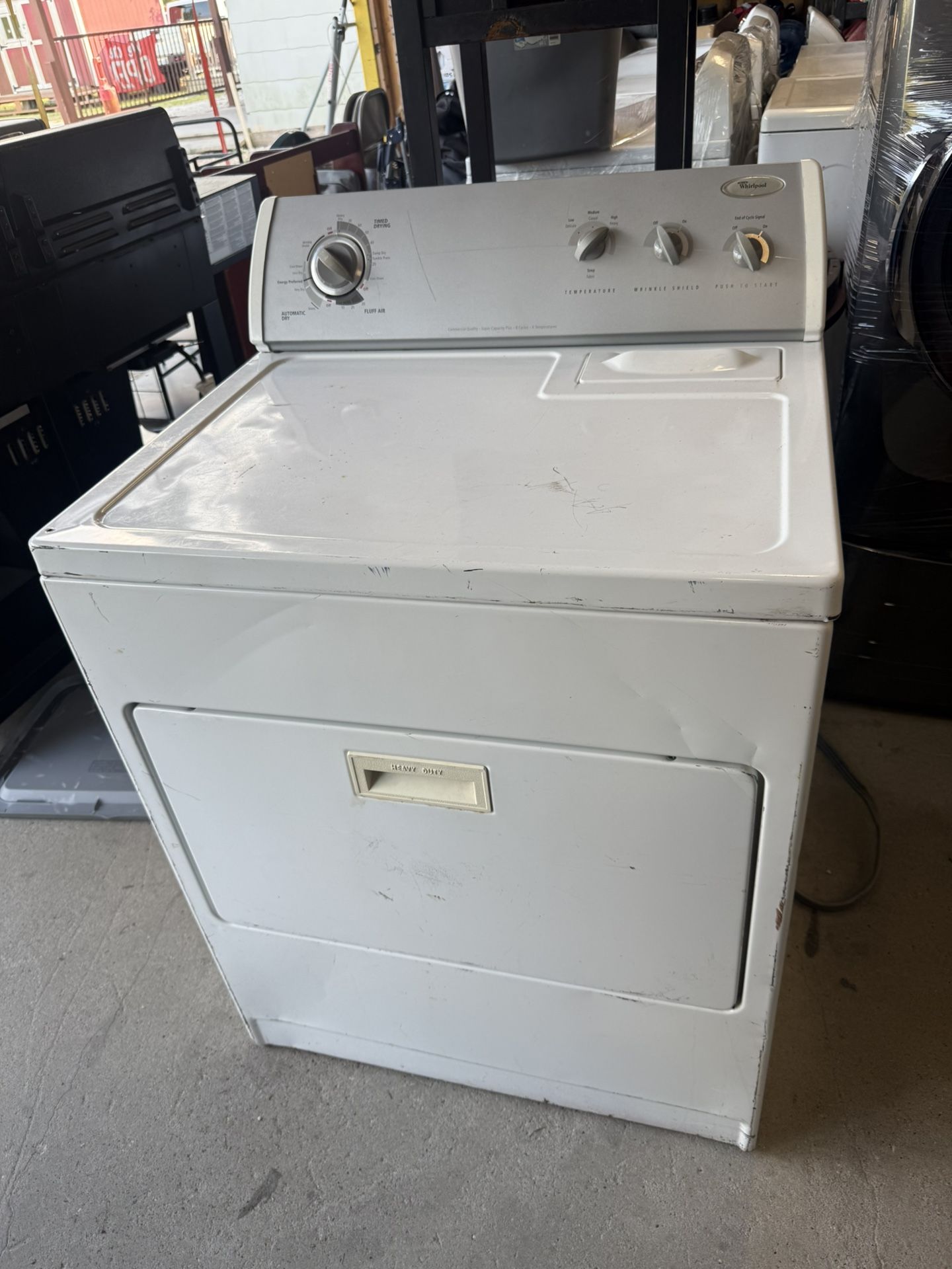 Whirlpool electric dryer machine