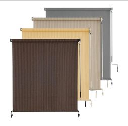 AOSKY ROLLER SHADE MODEL MOCHA DIMENSIONS 72"L X 96"W