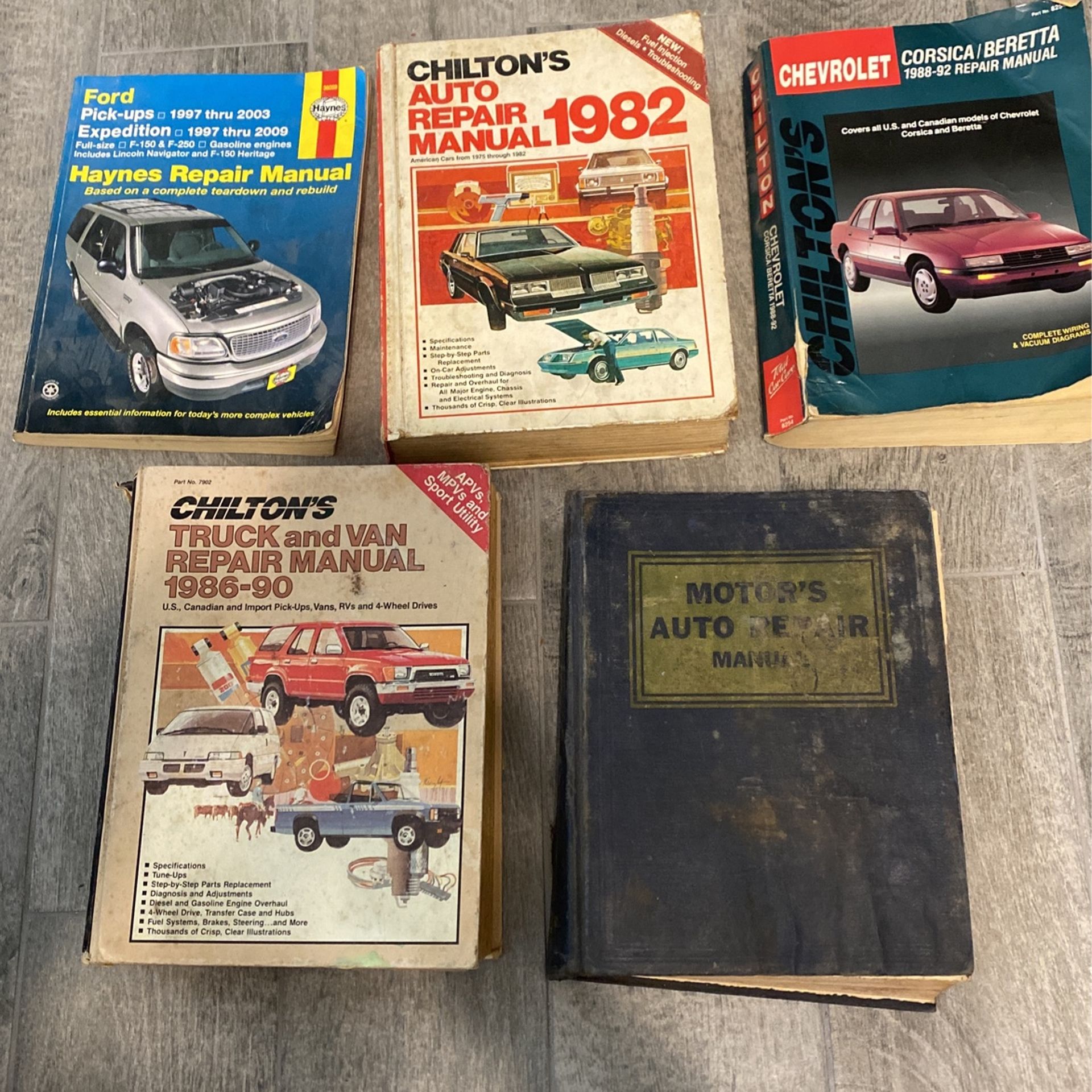 Old Vehicles Repair Manuels