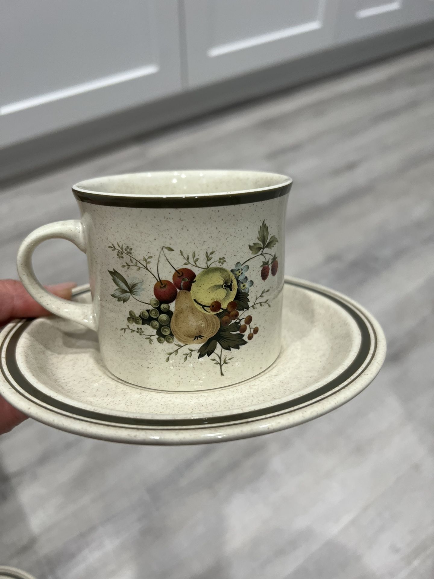 Royal Doulton Cornwall 1975 Cups Saucers LS 1015 Set For 10 Person
