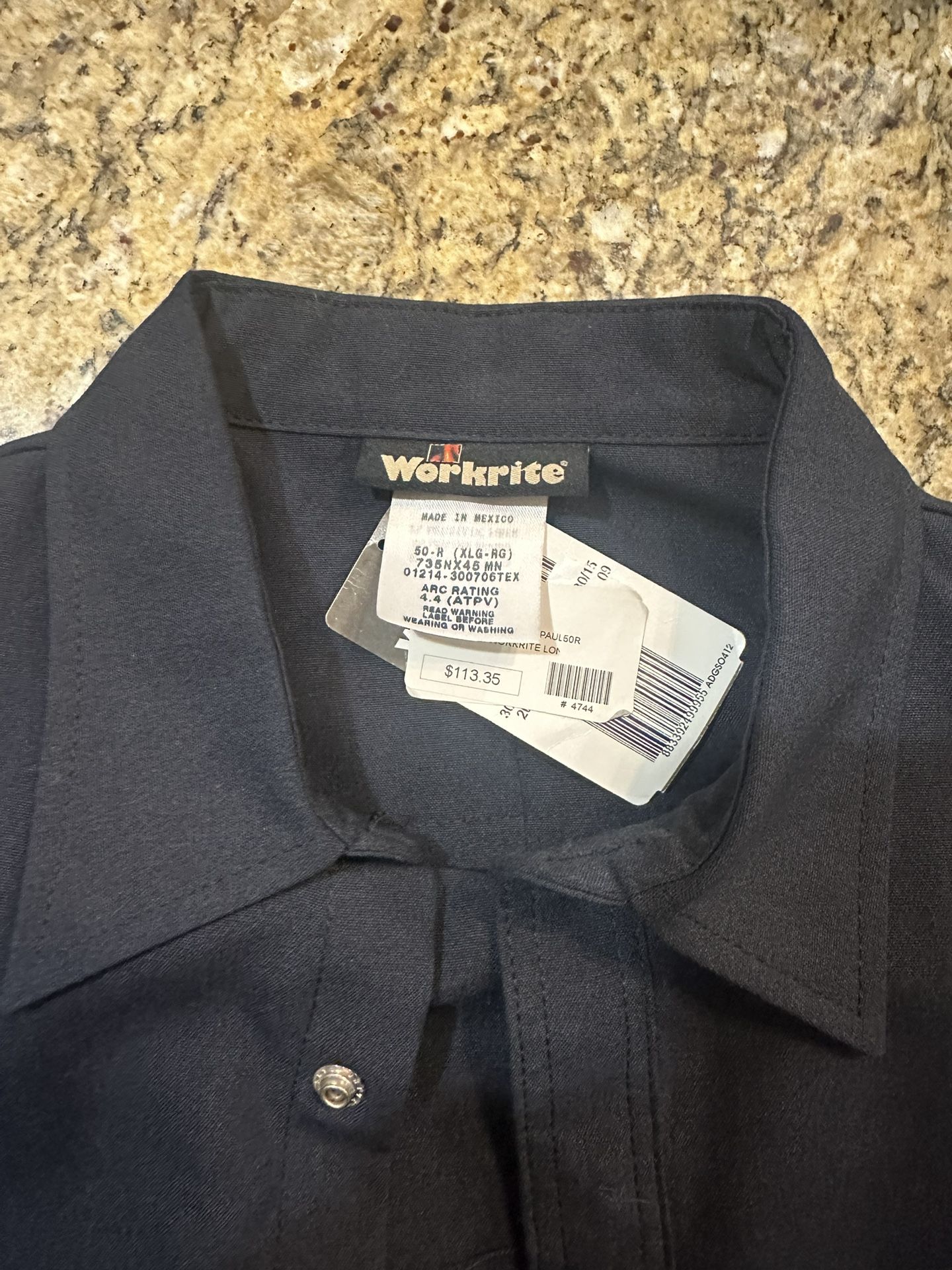 Brand New XL / 50 R Work Rite Job Shirt