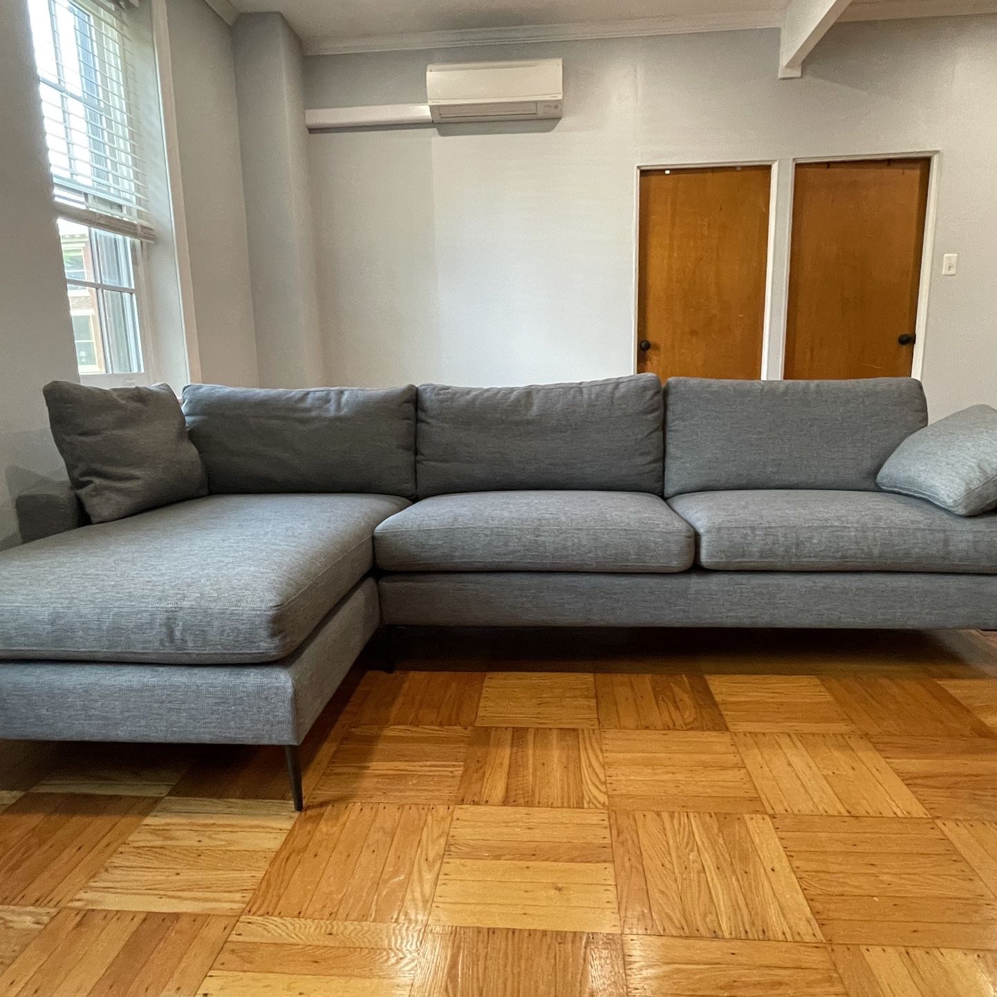 Gray Reversible Sectional Sofa