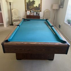Pool Table With Accessories 