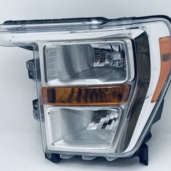 2021-2023 FORD F150 LEFT DRIVER SIDE HEADLIGHT HALOGEN OEM CHROME