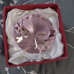 Paper Weight - Large Pink Gem
