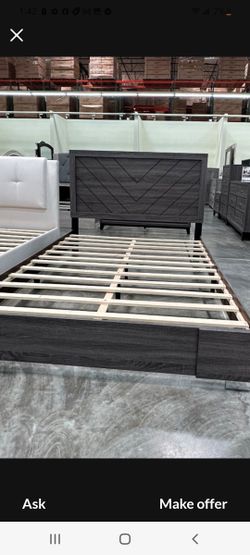 Queen Size frame with Orthopedic Mattress