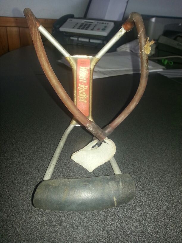 Vintage wrist rocket slingshot