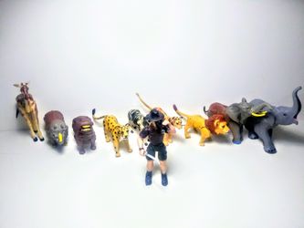 Toy Safari Animals And Guy