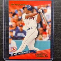 2002 Donruss Super Estrellas Rickey Henderson Baseball Card #75