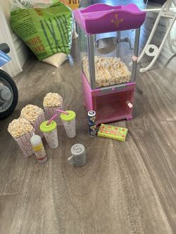 American Doll Popcorn Maker And Accessories