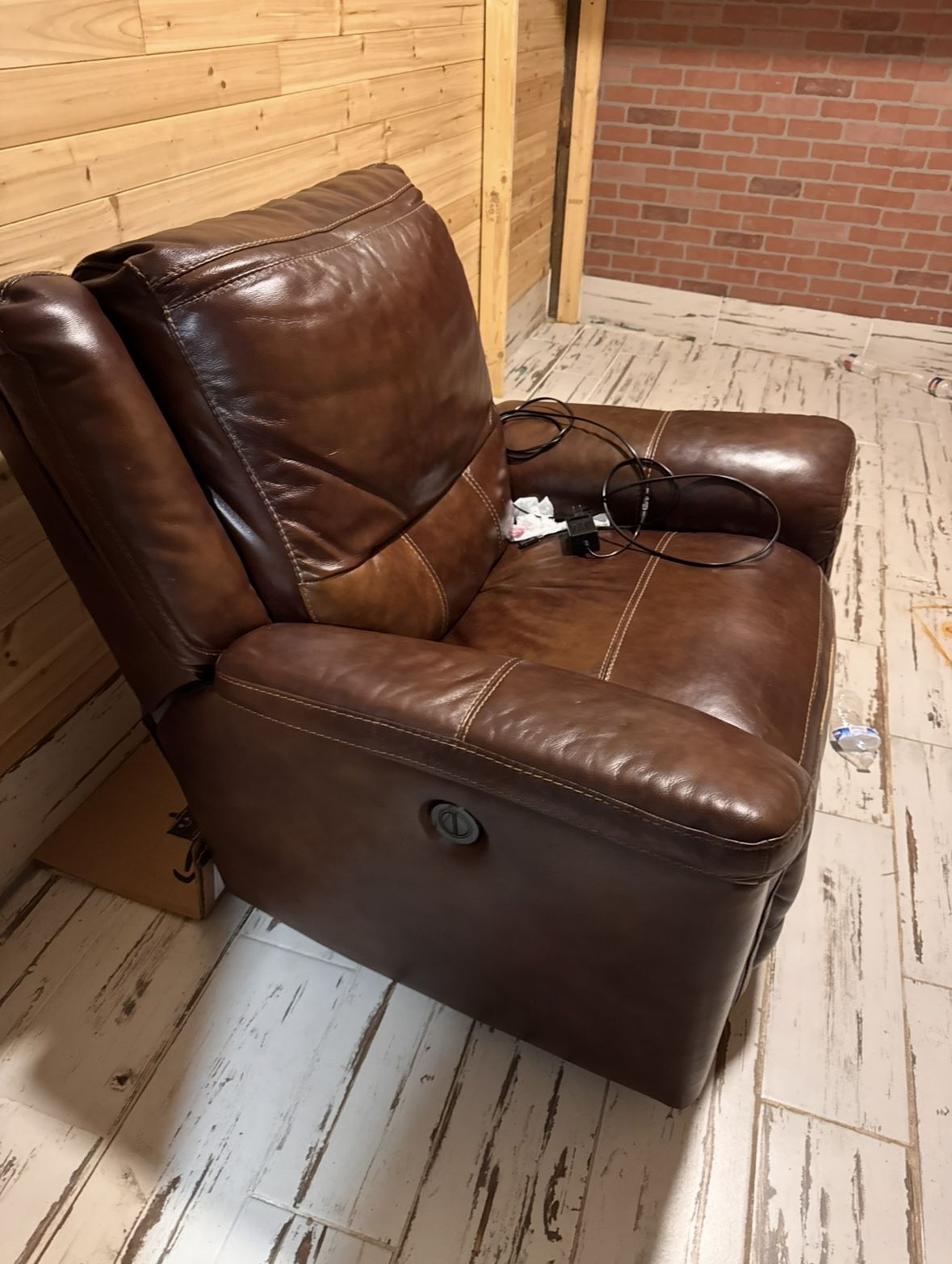 Ashley Electric Leather Lazyboy And rocking chair