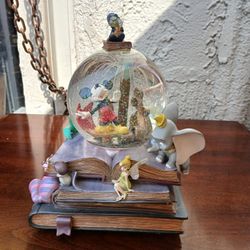 Disney Store 75th Anniversary Of Love and Laughter Snow Globe Music Box