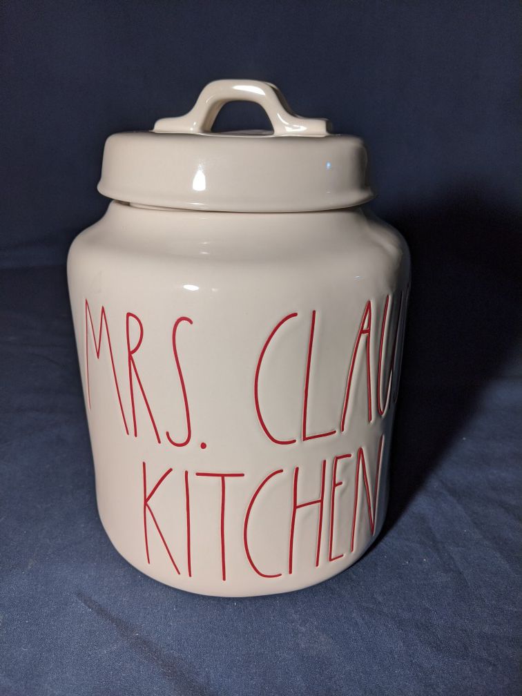 Rae Dunn MRS. CLAUS'S KITCHEN Canister